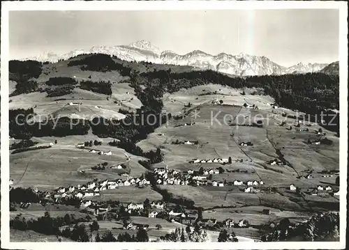 Wald AR Vorderland Schoenengrund Saentis Fliegeraufnahme Kat. Wald