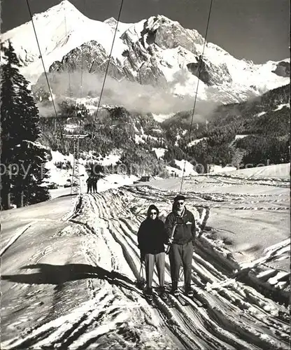 Wildhaus SG Skilift Oberdorf Gamserrugg mit Schafberg