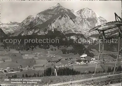 Wildhaus SG Sesselbahn mit Schafberg