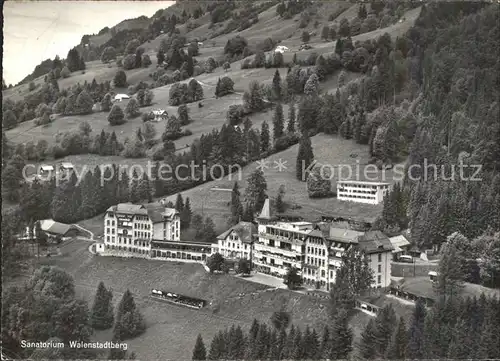 Walenstadtberg Fliegeraufnahme Sanatorium Kat. Walenstadtberg