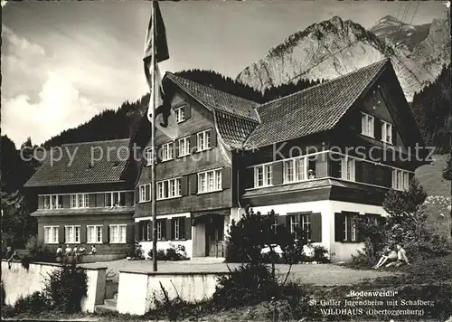 Wildhaus SG Bodenweidli Jugendheim mit Schafberg 