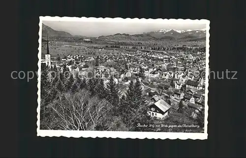 Buchs SG Panorama mit Vorarlberg /  /