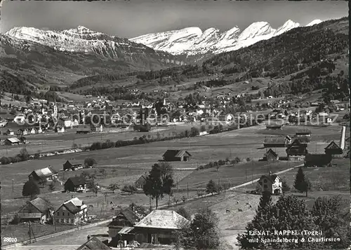 Ebnat Kappel mit Schindelberg und Churfirsten Kat. Ebnat Kappel