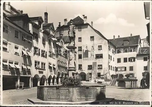 Wil SG Brunnen am Hofplatz Kat. Wil SG