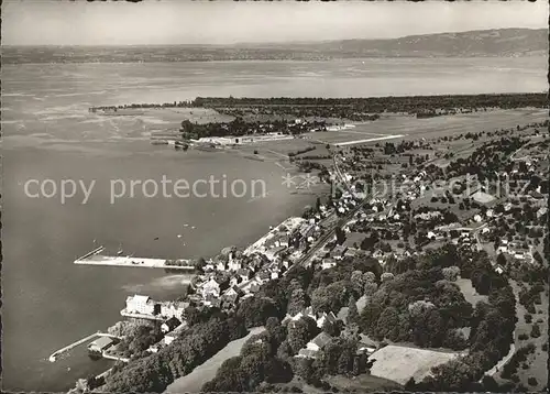 Staad Rorschach Fliegeraufnahme mit Flugplatz Altenheim Bodensee Kat. Staad