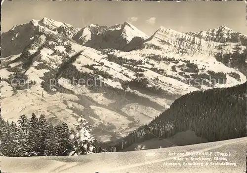 Stockberg Nesslau Wolzenalp Schindelberg Kat. Stockberg