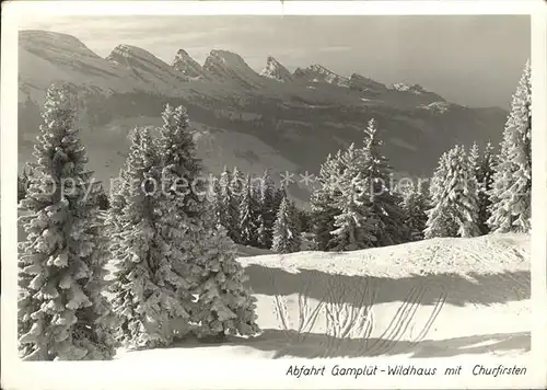 Churfirsten Abfahrt Gampluet Wildhaus Kat. St Gallen