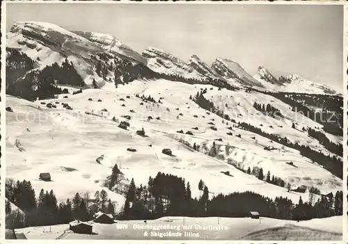 Churfirsten Obertoggenburg Skigelaende Iltios Kat. St Gallen