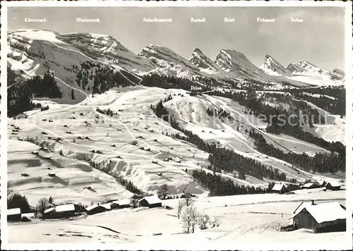 Churfirsten Obertoggenburg Iltios Abfahrten  Kat. St Gallen