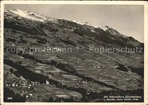 Praz Heinzenberg Graubuenden Kat. Praz