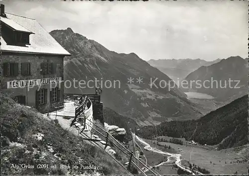 Alp Gruem Blick Puschlav Kat. Alp Gruem