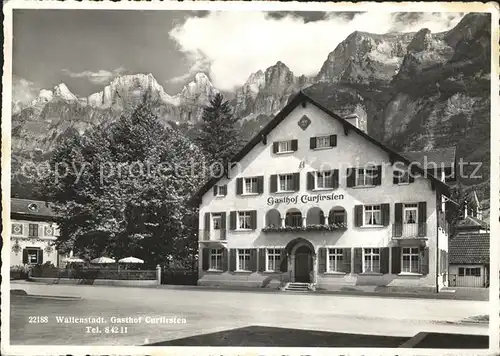 Churfirsten Wallenstadt Gasthof Curfirsten Kat. St Gallen