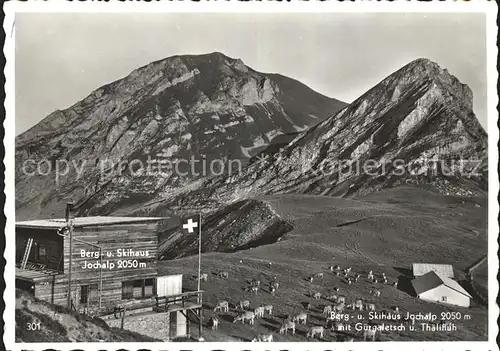 Guergaletsch Thaelifluh Berg  Skihaus Jochalp Kat. Guergaletsch