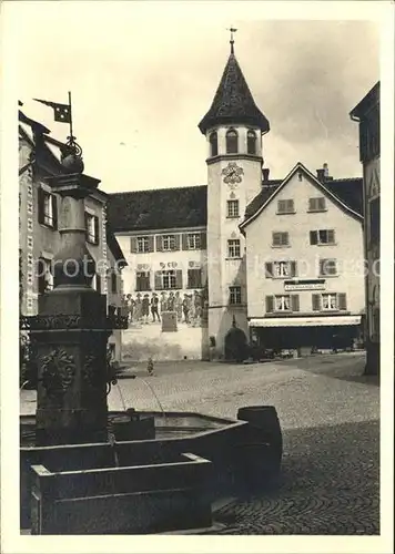 Maienfeld Rathaus Brunnen Kat. Maienfeld