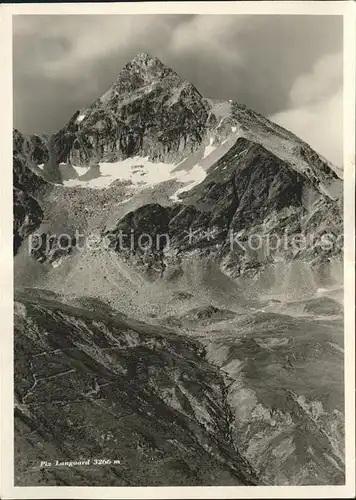 Piz Languard Gebirgspanorama Engadin Kat. Piz Languard