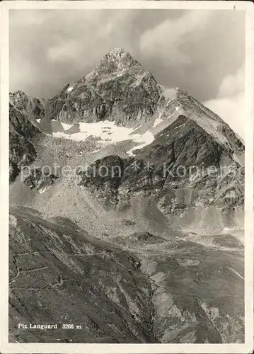 Piz Languard Gebirgspanorama Engadin Kat. Piz Languard