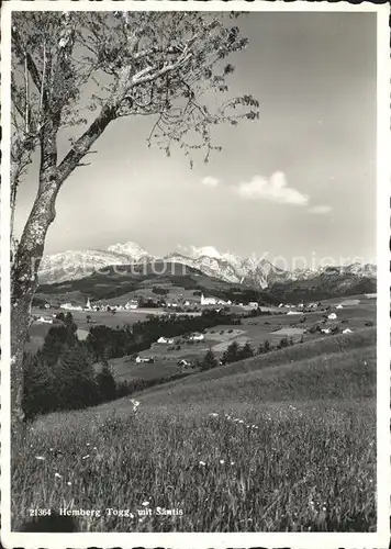 Hemberg SG Panorama mit Saentis Appenzeller Alpen / Hemberg /Bz. Toggenburg