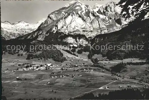 Wildhaus SG Gesamtansicht mit Saentisgruppe Appenzeller Alpen Ferienland Obertoggenburg Kat. Wildhaus