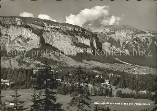 Flims Waldhaus und Fidaz mit Flimserstein Appartmenthouse Am Waldrand Kat. Flims Waldhaus