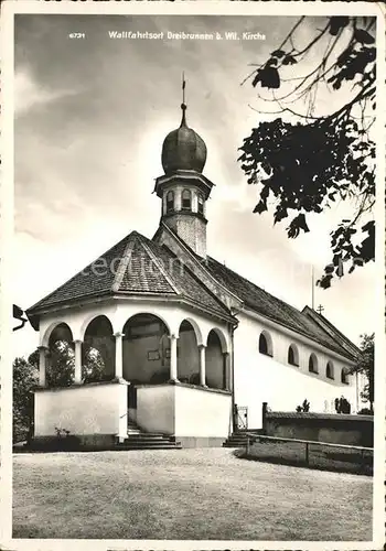 Wil SG Wallfahrtsort Maria Dreibrunnen Kirche Kat. Wil SG