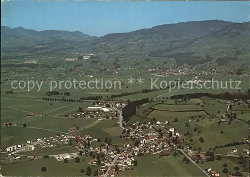 Benken SG Blick auf Kaltbrunn Fliegeraufnahme Kat. Benken SG