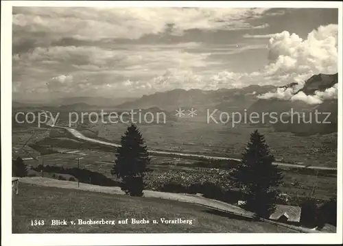 Buchs SG Panorama Blick vom Buchserberg Vorarlberg /  /