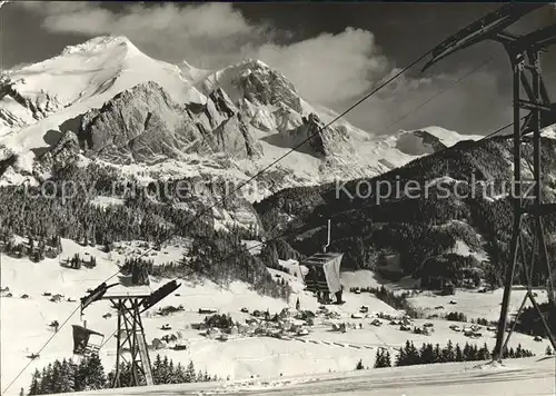 Wildhaus SG Sessellift Wintersportplatz Schafberg Appenzeller Alpen Kat. Wildhaus