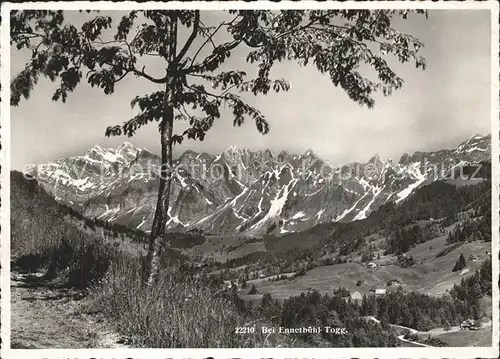 Ennetbuehl Panorama mit Alpen Kat. Ennetbuehl