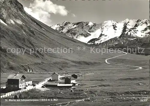 Lukmanier Hospiz St. Maria am Lukmanierpass Gebirgspass Kat. Lukmanier