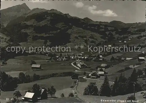 Ennetbuehl Panorama mit Speer Appenzeller Alpen Kat. Ennetbuehl