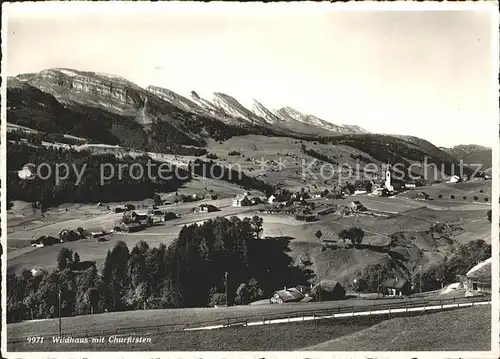 Wildhaus SG Panorama mit Churfirsten Appenzeller Alpen Kat. Wildhaus