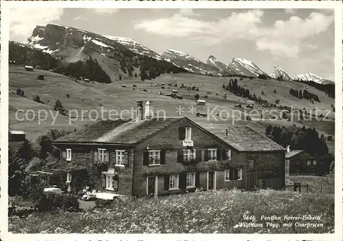 Wildhaus SG Pension Forrer Blick zu den Churfirsten Appenzeller Alpen Kat. Wildhaus