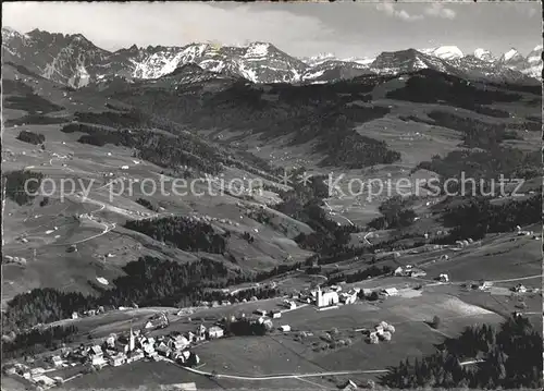 Hemberg SG Fliegeraufnahme Luftkurort Alpenpanorama / Hemberg /Bz. Toggenburg