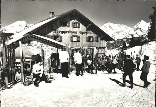 Alt St Johann Berggasthaus Churfirsten Alp Sellamatt Wintersportplatz Obertoggenburg Kat. Alt St Johann