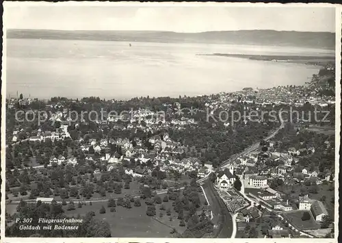 Goldach Rorschach mit Bodensee Fliegeraufnahme Kat. Goldach