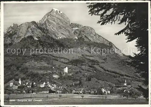 Sargans mit Gonzen Kat. Sargans