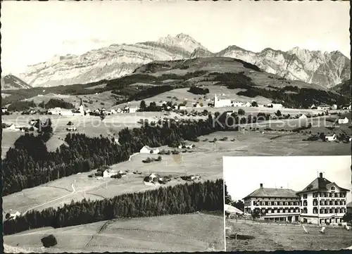 Hemberg SG Panorama mit Missions und Erholungshaus Alpenblick  / Hemberg /Bz. Toggenburg