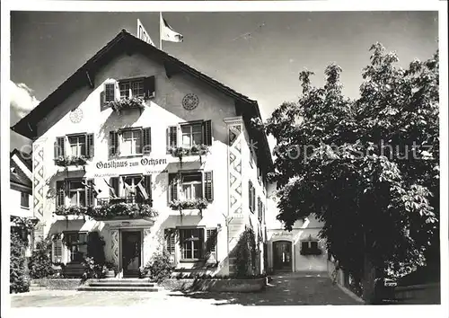 Maienfeld Gasthaus Ochsen Kat. Maienfeld
