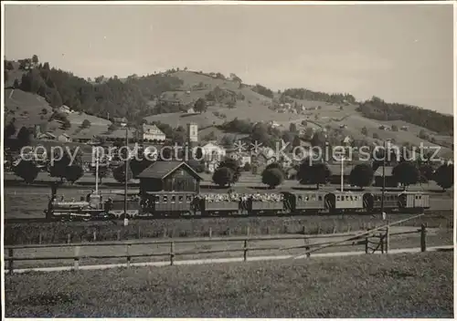 Wattwil Teilansicht mit Eisenbahn Kat. Wattwil