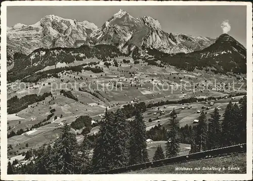 Wildhaus SG mit Schafberg und Saentis