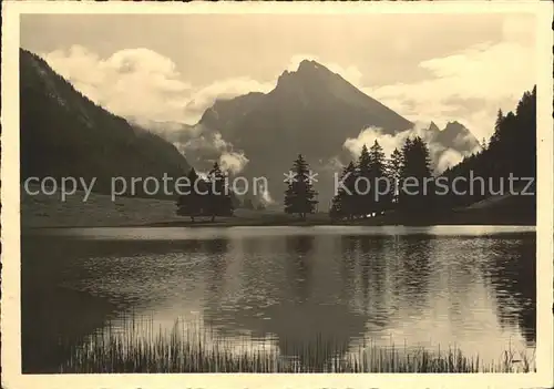 Alt St Johann Graeppelensee mit Schafberg Kat. Alt St Johann