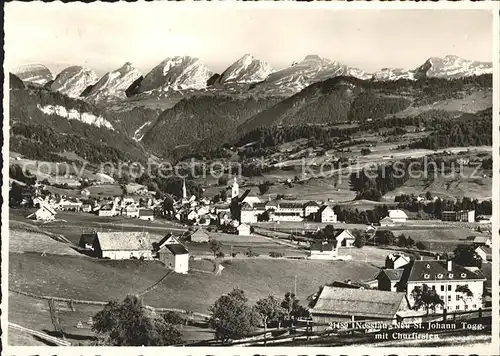 Neu St Johann mit Churfirsten