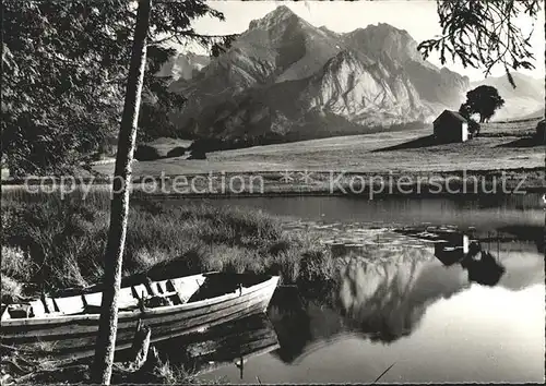 Unterwasser Toggenburg Kur und Sportlandschaft Obertoggenburg Schwendisee mit Schafberg Appenzeller Alpen Kat. Unterwasser