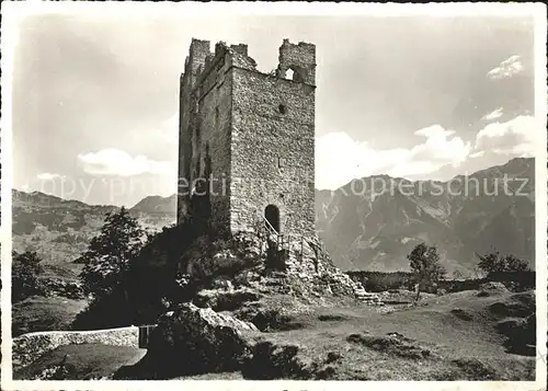 Gretschins Burg Ruine Wartau Kat. Gretschins