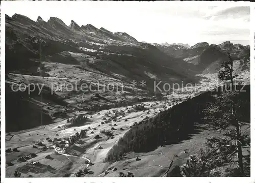 Wildhaus SG Kurlandschaft Obertoggenburg Panorama mit Churfirsten Appenzeller Alpen