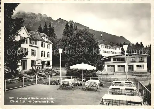 Oberschan Kurhaus und Kinderheim Alvier Kat. Oberschan