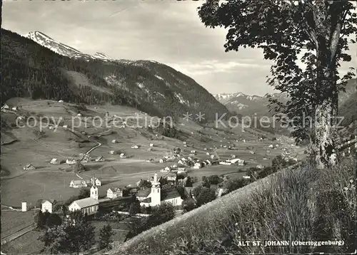 Alt St Johann Gesamtansicht mit Alpenpanorama Kat. Alt St Johann