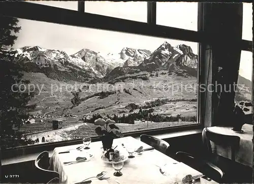 Unterwasser Toggenburg Berghaus Iltios Restaurant mit Alpenblick Kat. Unterwasser