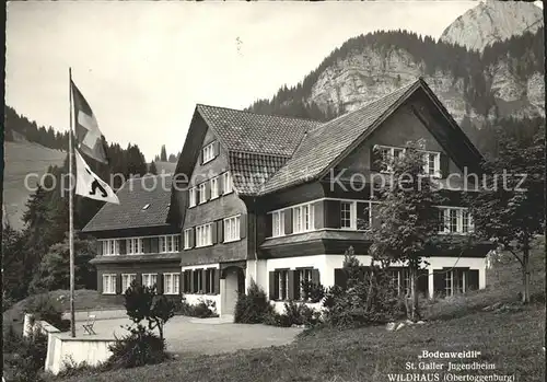 Wildhaus SG St. Galler Jugendheim Bodenweidli Flagge