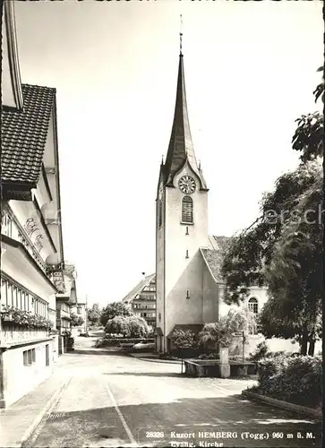 Hemberg SG Evangelische Kirche Kurort / Hemberg /Bz. Toggenburg